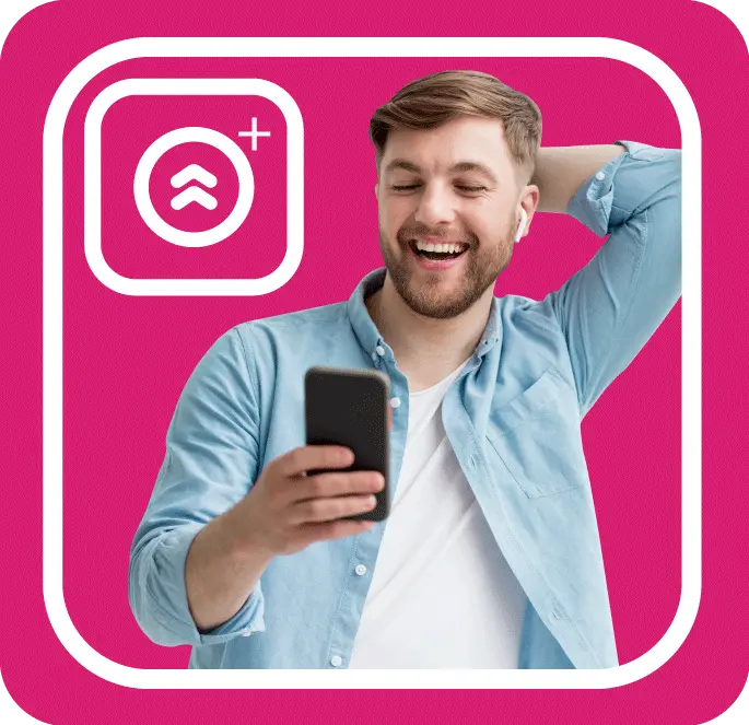 A satisfied and happy InstaUp users